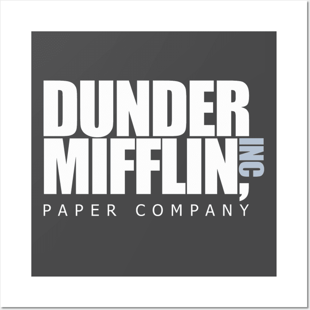 The Office - Dunder Mifflin Paper Company Logo - Black | Metal Print