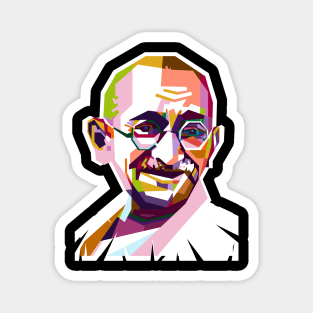 Mahatma Gandhi Pop Art Magnet