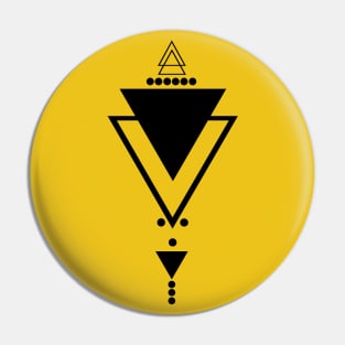 VECTORIAL TRIANGLE, TATTOO TRIANGLE Pin