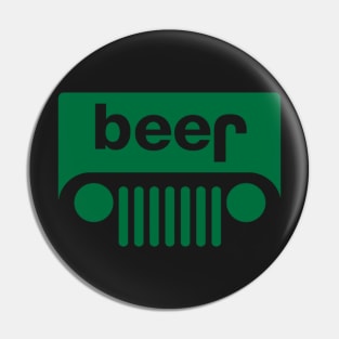 Beer Jeep Parody Pin