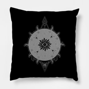 Shamanic Spirit - Shaman Drum Boom Festival Pillow