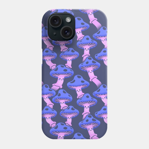 Happy Mushroom Pattern 6 Phone Case by knitetgantt