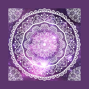 Purple mandala spiritual art T-Shirt