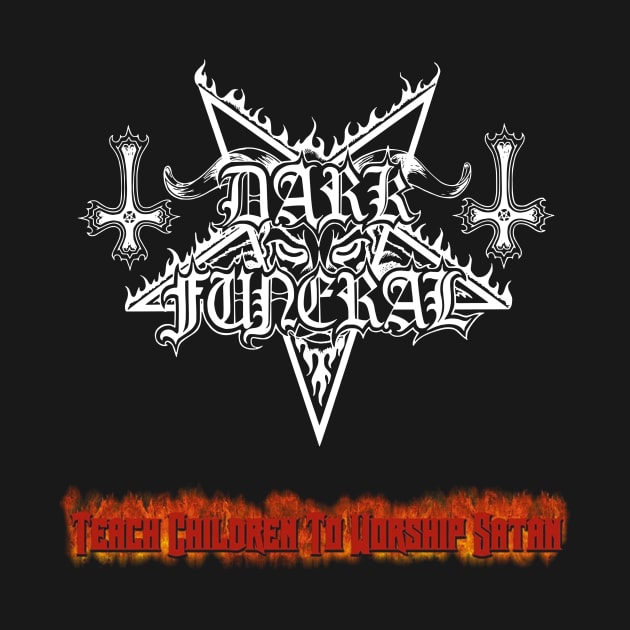 Dark Funeral Teach Children To Worship Satan Album Cover by Mey X Prints