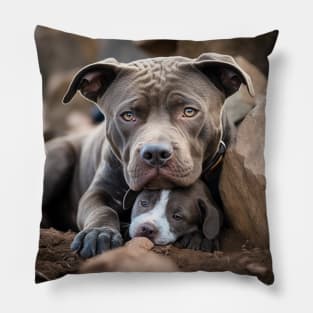 Staffy love Pillow