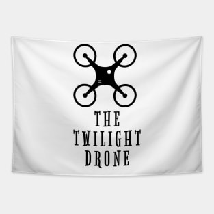 The Twilight Drone - Flying Quadrocopter Design Tapestry