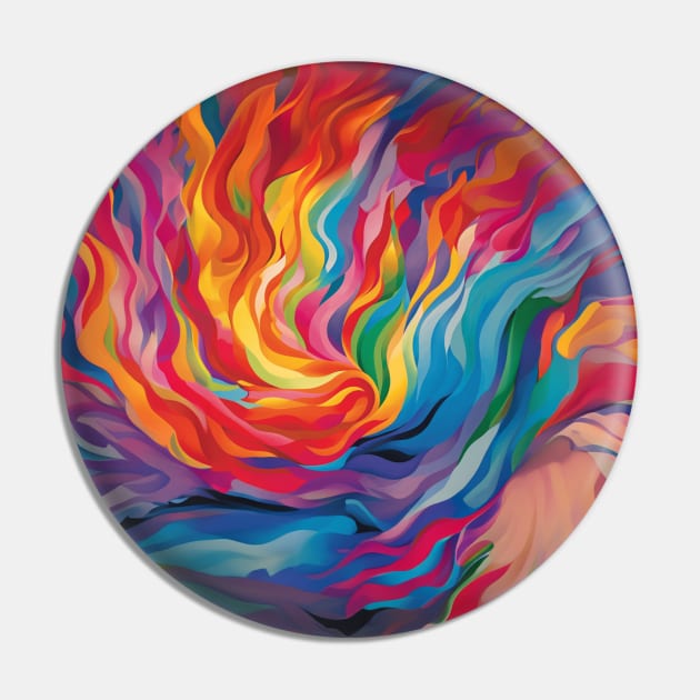 Vibrant Chromatica: Abstract Art Masterpiece Pin by Rafael Pando