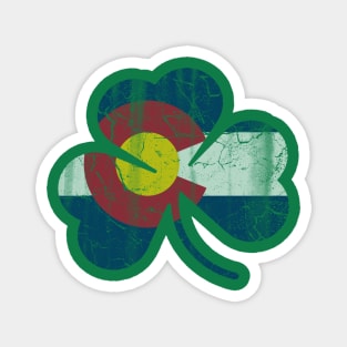 Colorado Flag Shamrock Irish St Patrick's Day Magnet