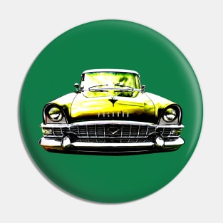 Packard Patrician 1950s American classic car high contrast Pin