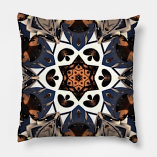 Orange Kaleidoscope Pillow