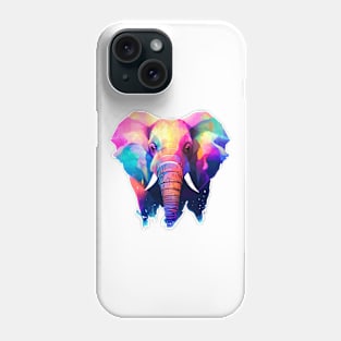 Colorful Elephant Aquarell Phone Case