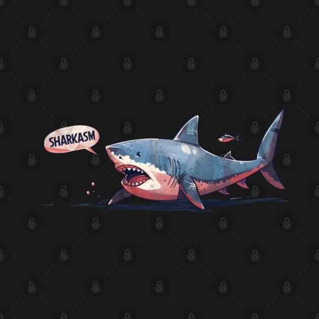 SHARKASM, shark lovers, presents gift idea by Pattyld