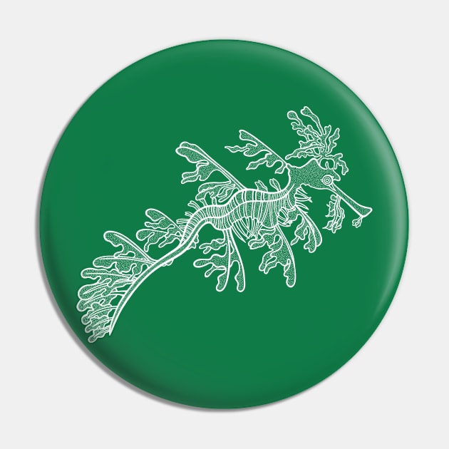 Hand drawn Leafy Seadragon - marine animal design Pin by Green Paladin