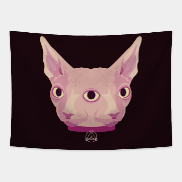 Two-Faced Sphynx From Outer Space Tapestry by BadOdds