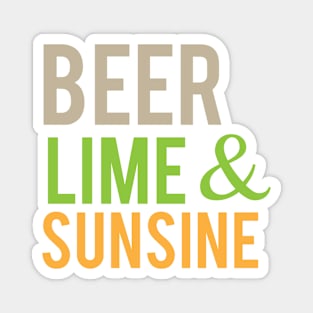 Beer Lime & Sunshine Magnet