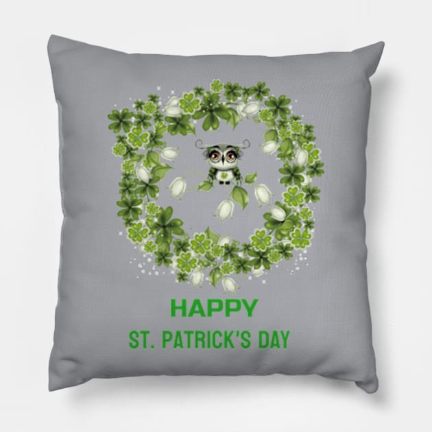 Get this funny Born Lucky On St Patricks Day t-shirt or sticker for a St. Patrick's Day birthday or as an Irish birthday party favor! Wear this Lucky Ireland Vintage Graphic T-Shirt for men, women, kids, boys and girls on Saint Paddy's Day. Pillow by NOSTALGIA1'