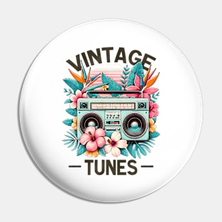 Vintage tunes - 80s Nostalgia Retro Pin