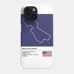 Detroit Belle Isle Circuit [info] Phone Case