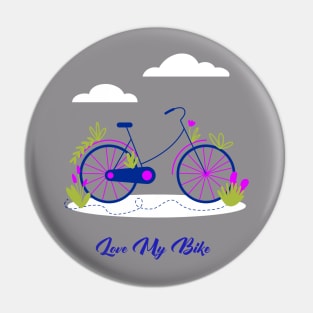 Love My Bike Pin