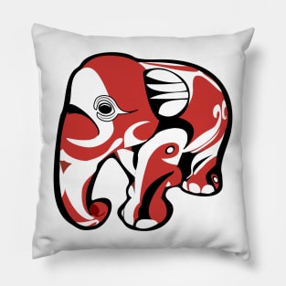 Indo Elephants Pillow