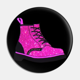 Glittery Pink Boot Pin