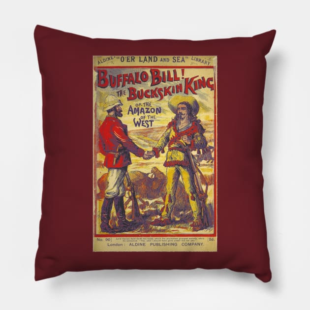 BUFFALO BILL THE BUCKSKIN KING Pillow by MacBain