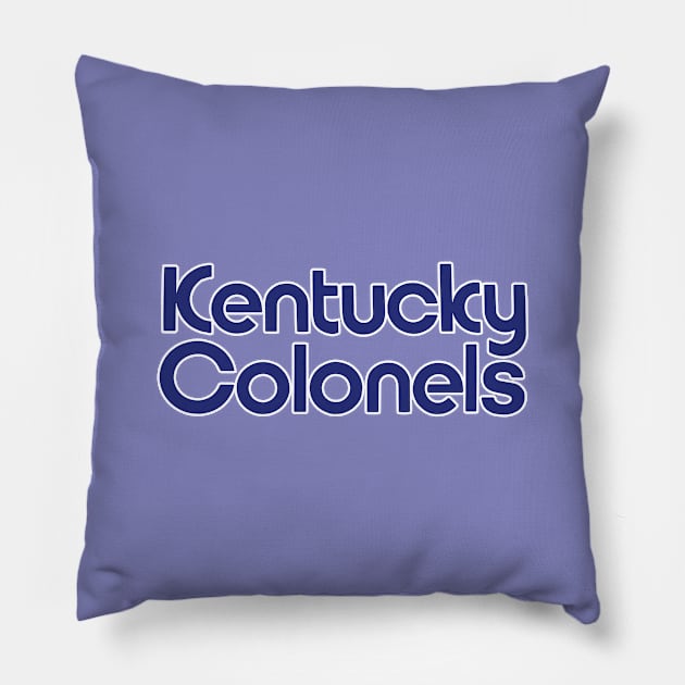 Defunct Kentucky Colonels ABA Basketball Pillow by LocalZonly