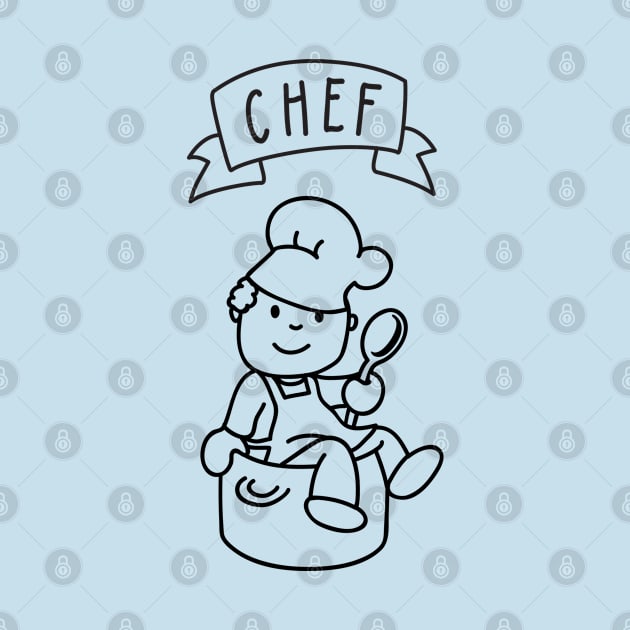 Cute Chef Cooking by katelein