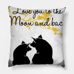 Cute Lovely PIG - Love PIG to the moon. Pillow