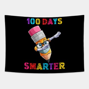 100 Days Smarter 100th Day Of School Boys Girls Teacher Gift Tapestry