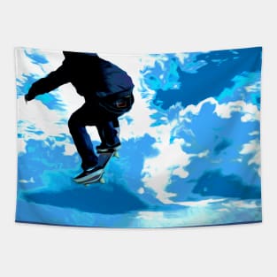 Cloud Rider - Skateboarder Tapestry