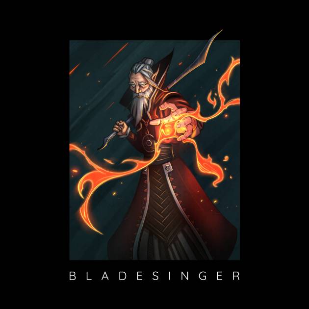 Bladesinger Wizard Dnd Tapestry TeePublic