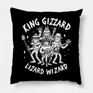 Psychedelic God King Gizzard & Lizard Wizard Pillow