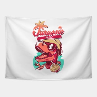 Jurassic Beach Tapestry