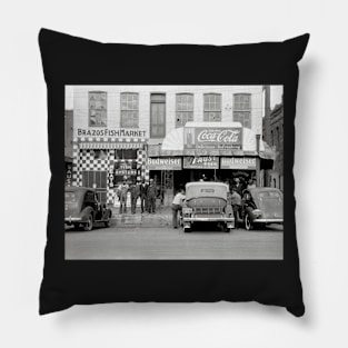 Bar & Restaurant, 1939. Vintage Photo Pillow