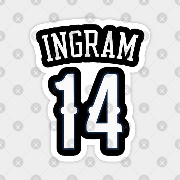 Brandon Ingram Pelicans Magnet by telutiga