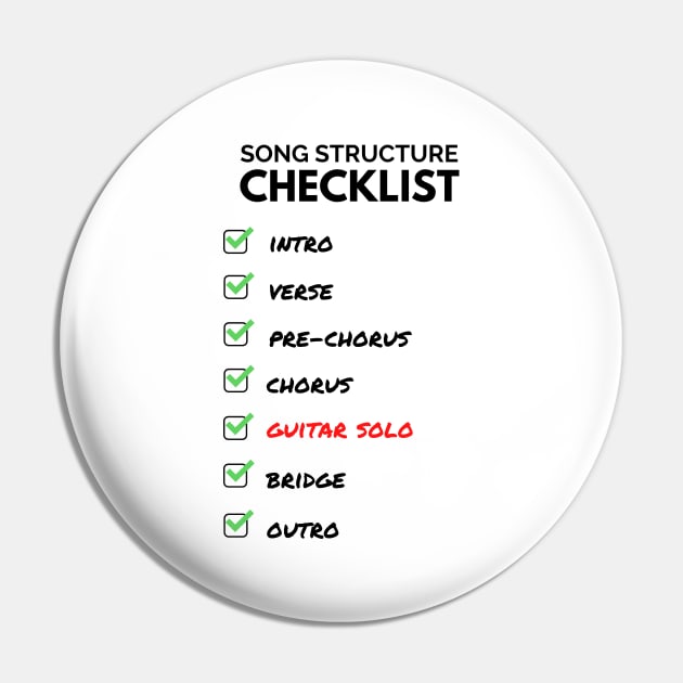 Song Structure Checklist Light Theme Pin by nightsworthy