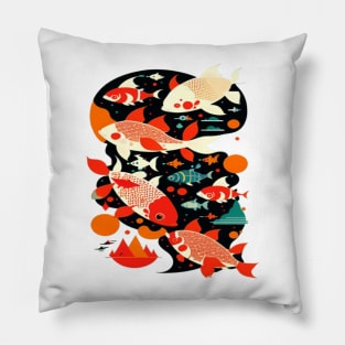 Sea and river inhabitants are wonderful fish.. Pillow