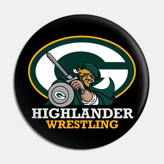 Highlander wrestling Pin by 752 Designs