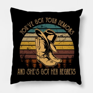 Feel Like A Brand-New Person But You'll Make The Same Old Mistakes Cowboy Boots Pillow