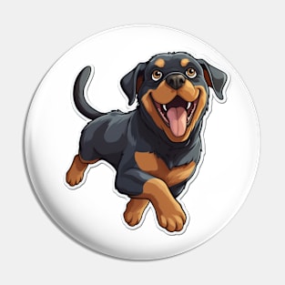 Rottie Cuteness - Adorable Rottweiler Design Pin