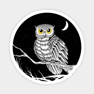 The Owl and The Moon Magnet