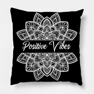 Positive Vibes Mandala Pillow