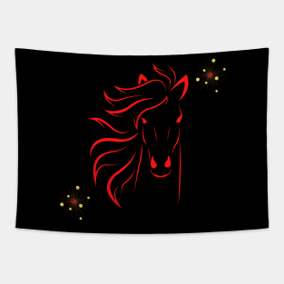 horse design Tapestry