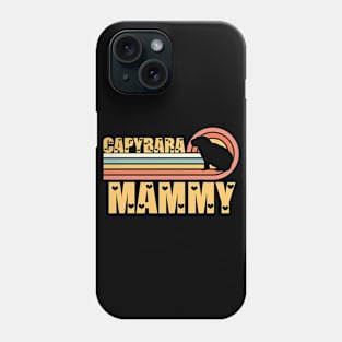 Vintage Retro Sunset Capybara Mammy Phone Case