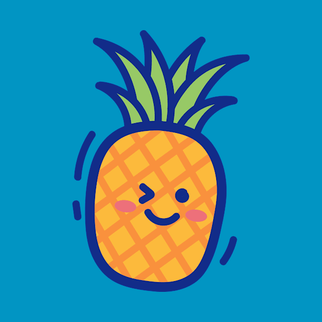 Cute Pineapple by yellowline