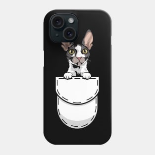 Funny Cornish Rex Pocket Cat Phone Case