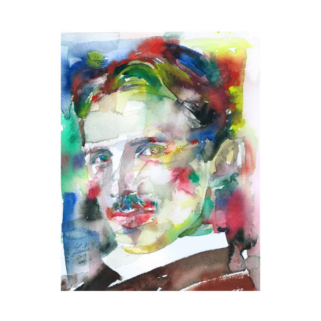 NIKOLA TESLA watercolor portrait .4 by lautir