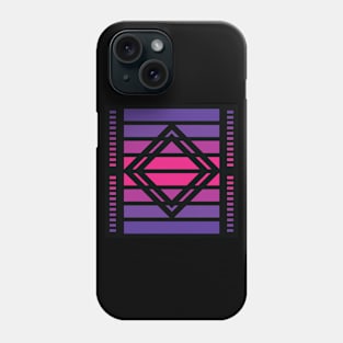 “Dimensional Square” - V.2 Purple - (Geometric Art) (Dimensions) - Doc Labs Phone Case