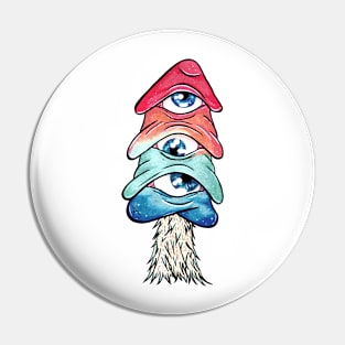 Third eye mushroom Pin